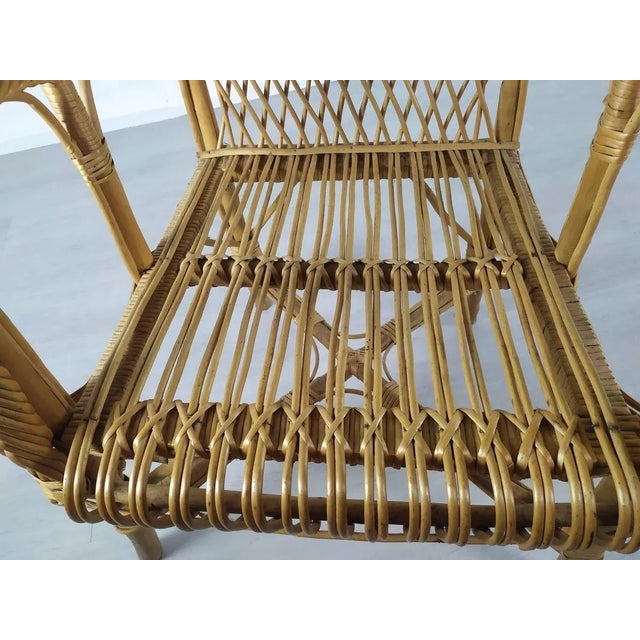 Vintage Rattan Chair For Sale - Image 9 of 18