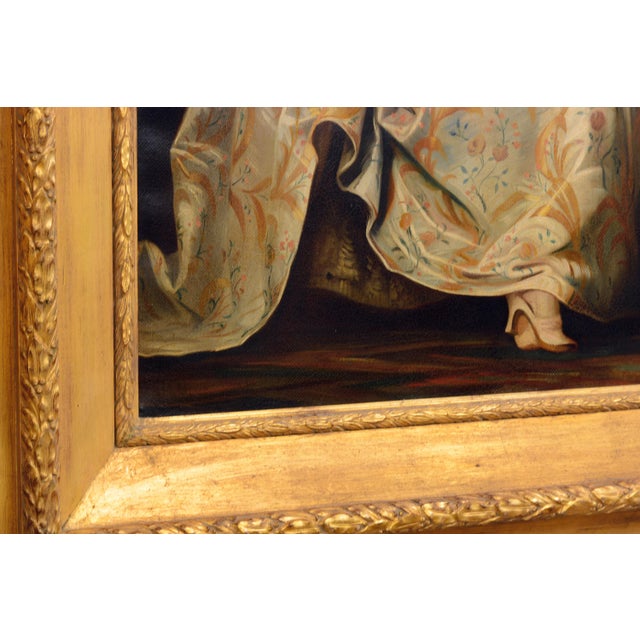Angelo Granati, Portrait of a Noblewoman, Oil on Canvas, Framed For Sale - Image 4 of 7