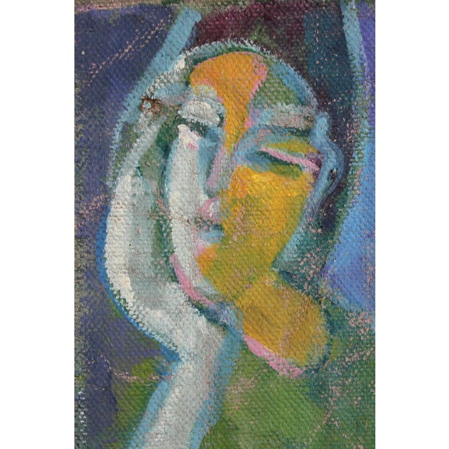 Florentine School Artist, Hidden Portraits XV, 1990s, Acrylic on Canvas, Framed For Sale - Image 4 of 8
