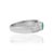 Not Yet Made - Made To Order Classic Oval Emerald Diamond Statement Band Ring in Sterling Silver, Size 7 For Sale - Image 5 of 13