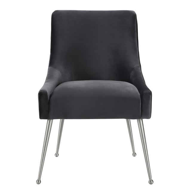 Sit pretty in this sumptuous yet durable velvet chair. The Beatrix dazzles as a dining chair or as an accent piece....