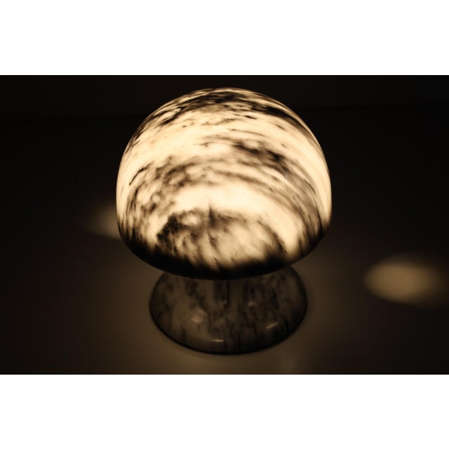 1960s Mid-Century Modern Small Tulip Shaped Marble Table Lamp For Sale In Dallas - Image 6 of 9