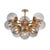 Glass Regina Andrew Shine Globe Flush Mount, Natural Brass with Smoke Glass For Sale - Image 7 of 7