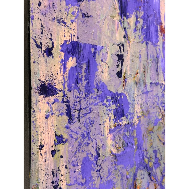 Sharon Cannon "Lavender" Abstract Oil Painting Textural Modern Art For Sale - Image 11 of 18