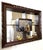 Wonderful antique continental English collectors wall shelf with mirror from the early 1900's. The piece is hand made of...