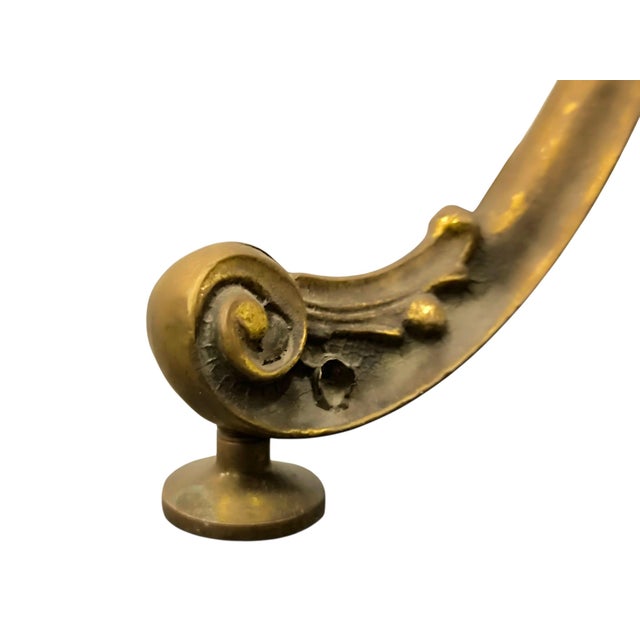Gold Vintage Brass Coat Hanger, 1920 For Sale - Image 8 of 9