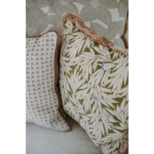 Green Palais Outdoor Cushion Yoko Olive, 18x18 Inch For Sale - Image 8 of 9