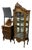 Louis XV Style Giltwood Curio Display Cabinet, 1970's For Sale
