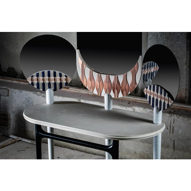 Metal Teodora Dressing Table by Elena Salmistraro for Lithea For Sale - Image 7 of 9
