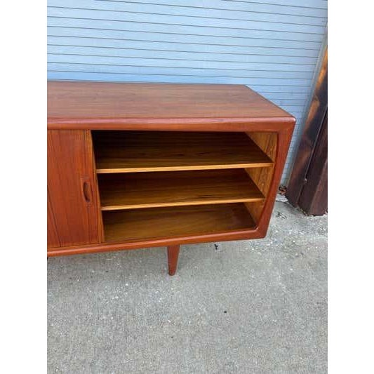 H.P. Hansen Teak Credenza, Scandinavian Modern, Denmark, 1962 For Sale - Image 14 of 15