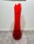 Glass Vintage Mid Century 1960s Le Smith Red Swung Vase For Sale - Image 7 of 7