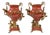 French Porcelain Ormolu Cherub Urns, Set of 2 For Sale