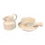 Late 20th Century Mid Century Modern Style Stonehenge White Midwinter Serving Pieces - Set of Three For Sale