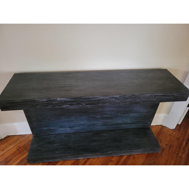Black Niermann Weeks Cerused Oak "Marlene" Console For Sale - Image 8 of 8