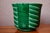 Art Deco Emerald Green Octagonal Ceramic Planter from Longchamp, 1960s For Sale - Image 4 of 8