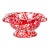 Crow Canyon Home Splatterware, Small Berry Colander in Red & White For Sale