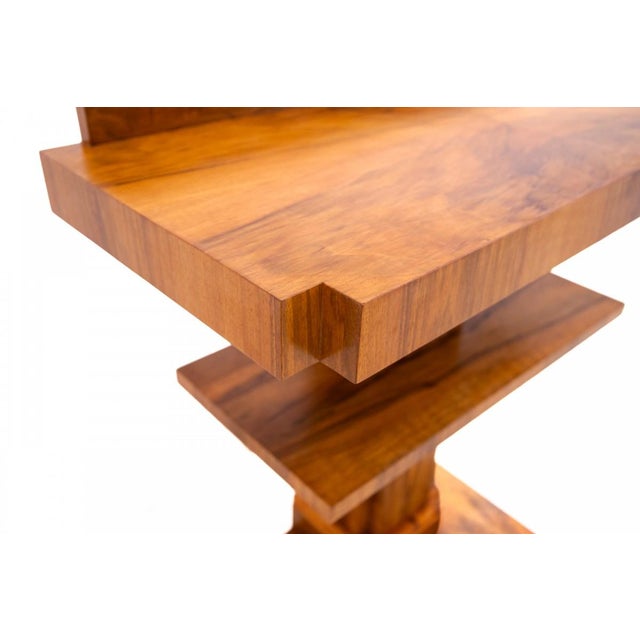 Wood Art Deco Console Table, Poland, 1950s For Sale - Image 7 of 10