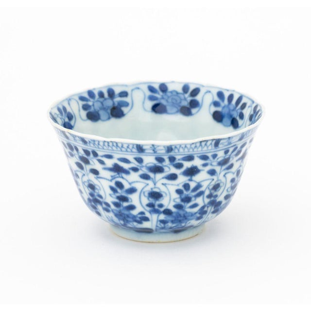 Chinese Export Blue and White Porcelain Teacups and Saucers - Set of 6 For Sale - Image 15 of 18