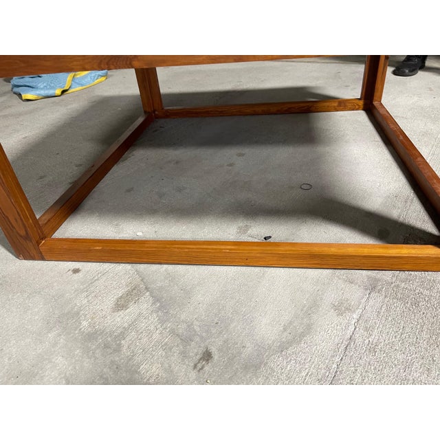 French Oak Parquet Coffee Table, Late 20th Century For Sale - Image 4 of 5