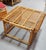 Mid-Century Modern 1970s Restored Skeleton Italian Pencil Reed Rattan Ottoman Footstool in the Style of Franco Albini For Sale - Image 3 of 9