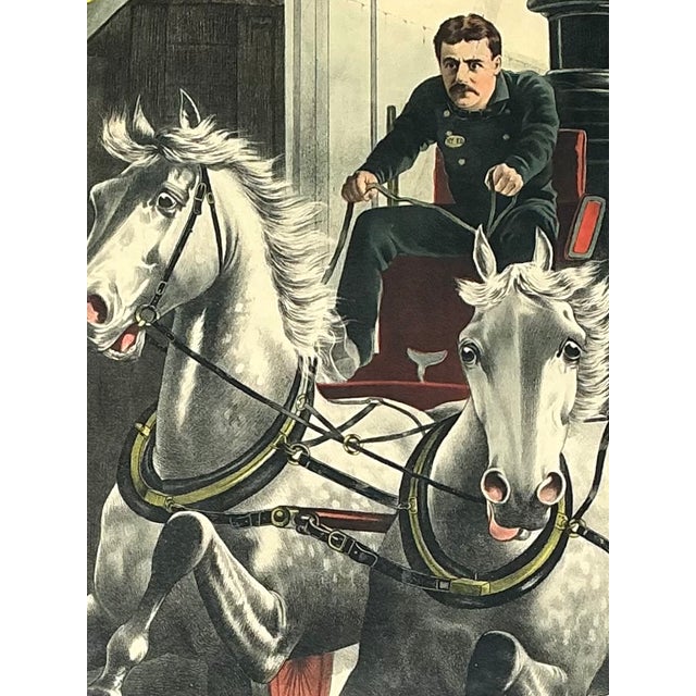 Brown Joseph Arthur 'The Still Alarm' Framed Print For Sale - Image 8 of 13