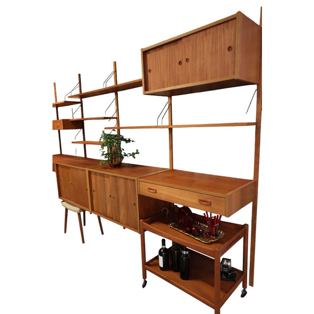 Large PS System Shelving in Teak, Denmark, 1960s For Sale - Image 4 of 18