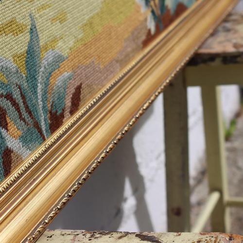 Large Vintage Framed Tapestry, 1975 For Sale - Image 13 of 17