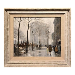 Jules René Hervé "View of l'Arc De Triomphe" Paris -Original Oil Painting For Sale