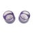 1990s Purple Blown Glass Controlled Bubble Shot Glasses - a Pair For Sale - Image 4 of 5