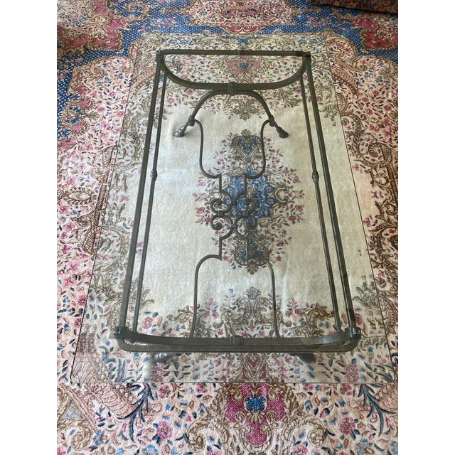 Contemporary Table With Beveled Glass For Sale - Image 13 of 16