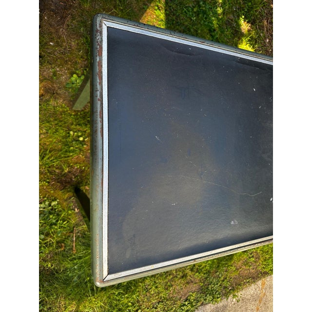 Vintage Industrial Desk in Green Metal, 1950s For Sale - Image 17 of 18