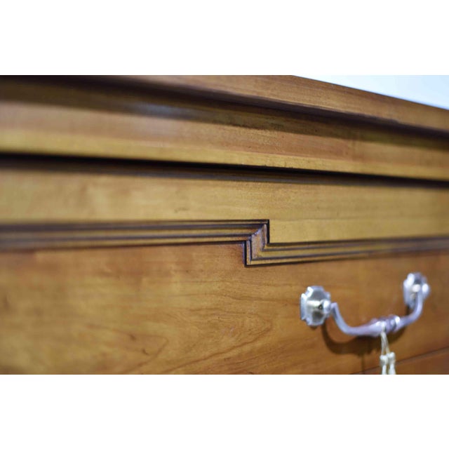 Mid Century Transitional 6-Drawer Chest With Brass Hardware by Thomasville For Sale - Image 10 of 15