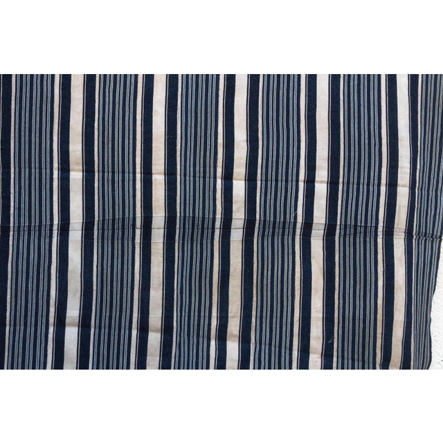 Vintage African Mossi "Tenkodogo" Indigo Throw For Sale - Image 4 of 6