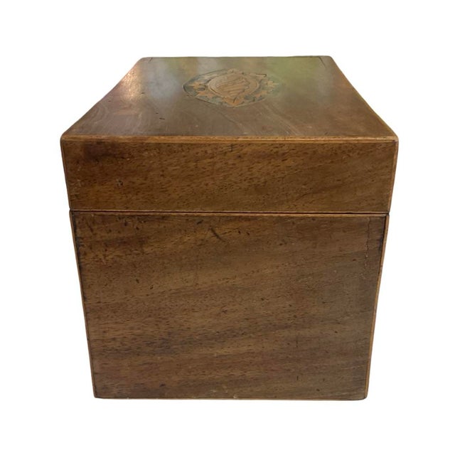 Late 19th Century Late 19th Century Tea Caddy With Inlay Shell For Sale - Image 5 of 9