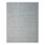 9x12 Warm Sarrah White Striated Geometric Contemporary Handmade Bamboo Silk Rug For Sale