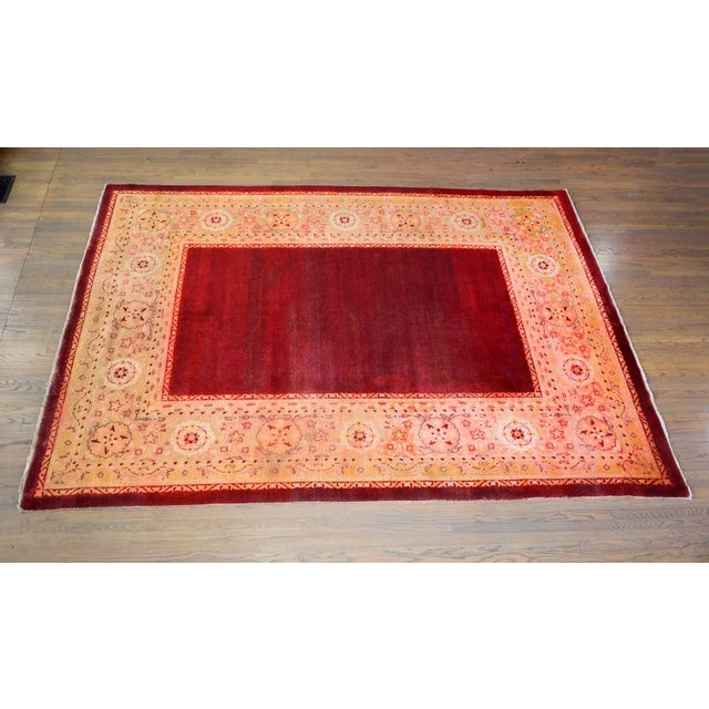 Early 20th Century Indian Agra Rug For Sale - Image 9 of 10