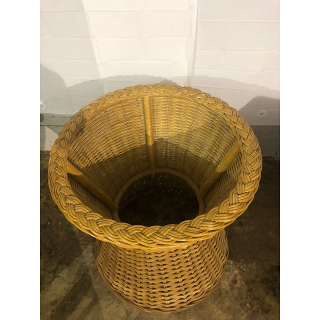Wicker Table Base for Glass Top Chairish