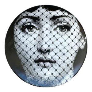 Mid 20th Piero Fornasetti Tema E Variazioni Porcelain Plate