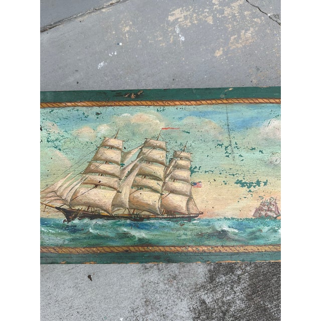 American American Painted Sea Chest With Beckets. For Sale - Image 3 of 18