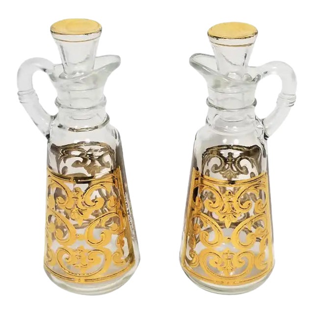 Georges Briard 22-Karat Gold Cruet Set 1960s Mid Century For Sale