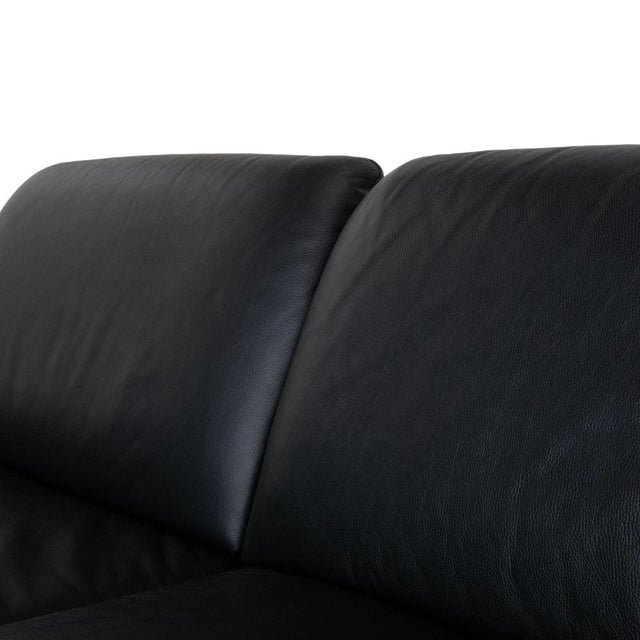 Loop Corner Sofa in Black Leather from Willi Schillig For Sale - Image 10 of 18