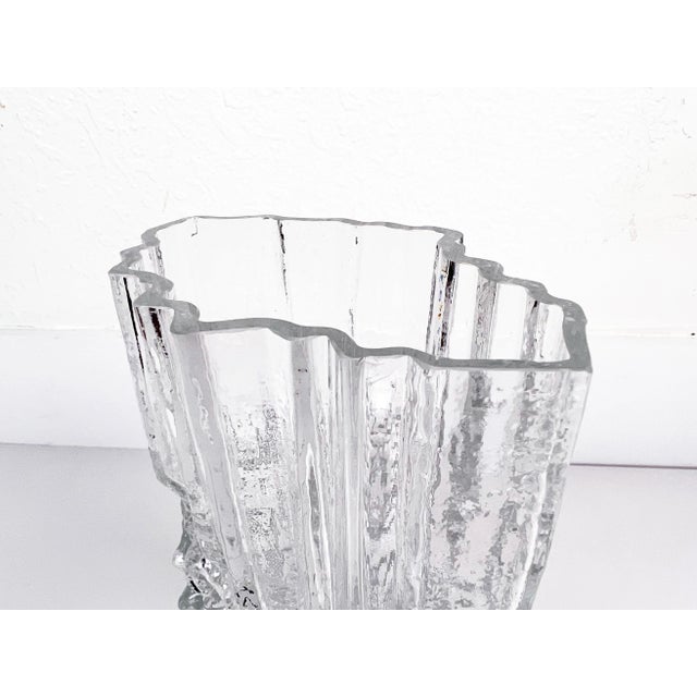 Vintage "Pinus" Glass Vase by Tapio Wirkalla for Iitalla For Sale - Image 9 of 13