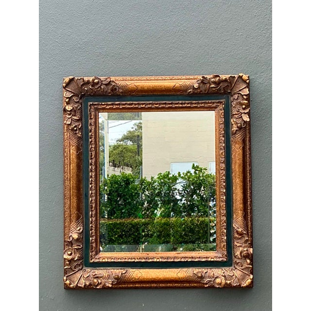 Vintage Gilt Tipped Beveled Mirror For Sale - Image 11 of 12