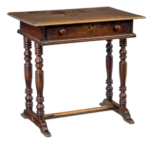 18th Century Rustic Walnut Side Table, 1780