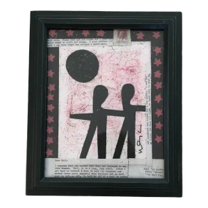 Original Contemporary Wayne Cunningham Abstract “Hands Across America “ Collage