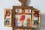 Ethiopian Orthodox Coptic Triptych Icon Hand Painted Crucifixion & Resurrection Scene For Sale - Image 4 of 13