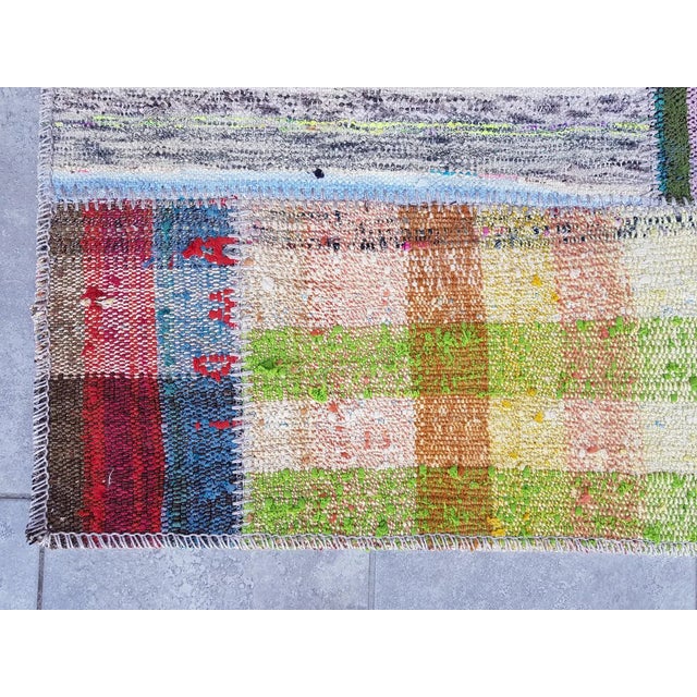 Turkish Oushak Vintage Turkish Runner For Sale - Image 3 of 10