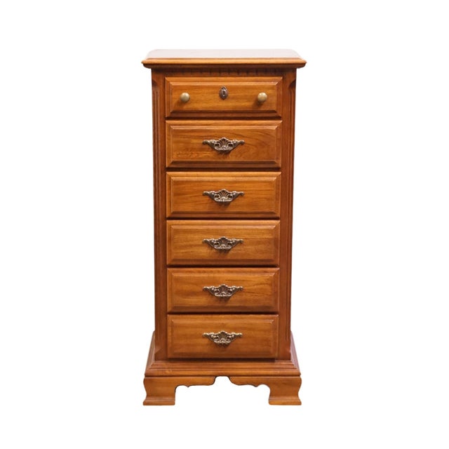 French Country Sumter Cabinet Co. Sterling Oak Collection Country French 22" Lingerie Chest 1807-993 For Sale - Image 3 of 13