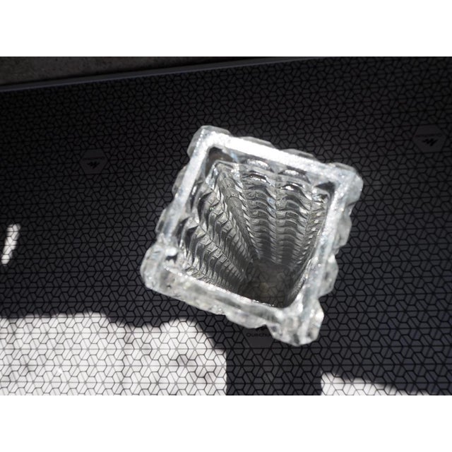 Midcentury Modern Bohemia Glass Vase, 1960s For Sale - Image 9 of 11