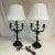 1985 Vintage Maitland-Smith French Bouillotte Style Cast Iron Table Lamp With Leaves - A Pair, Attributed, Artist Signed For Sale - Image 11 of 12